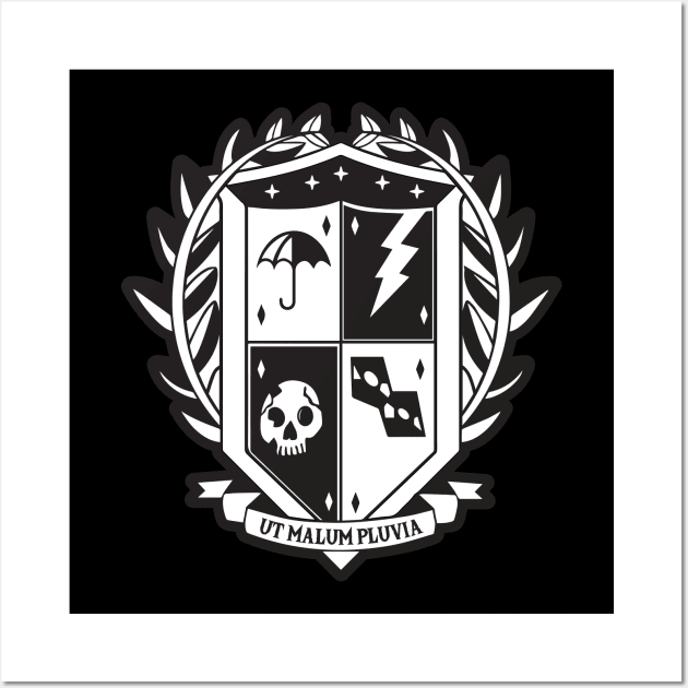 Umbrella Academy Crest Wall Art by stickerfule